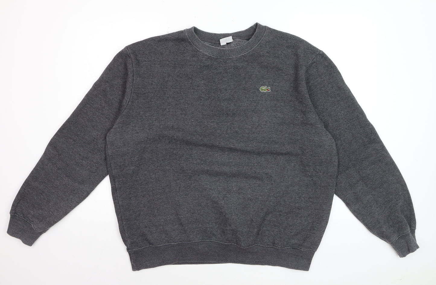 Lacoste Men's Grey XL Pullover Sweatshirt Crew Neck Fleece