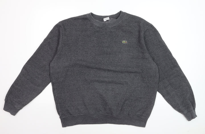 Lacoste Men's Grey XL Pullover Sweatshirt Crew Neck Fleece