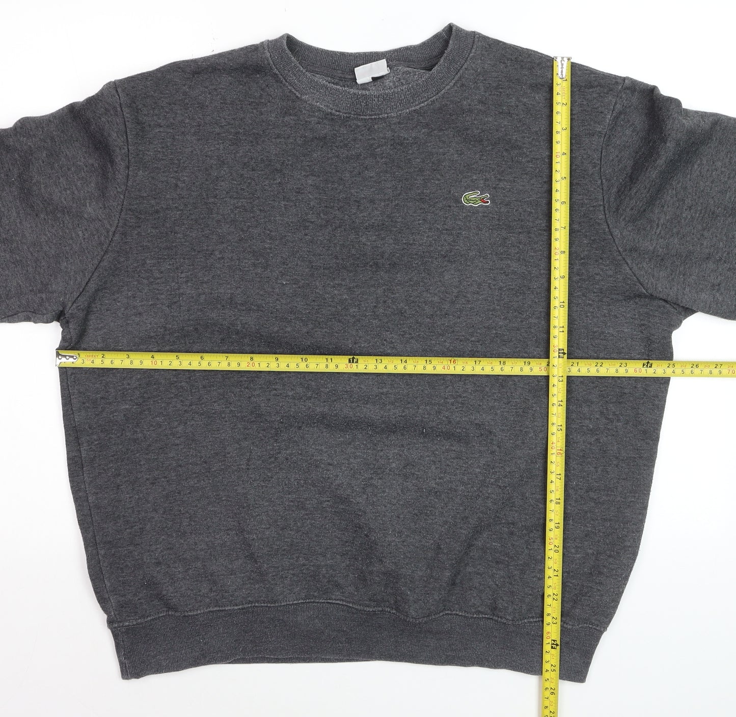 Lacoste Men's Grey XL Pullover Sweatshirt Crew Neck Fleece