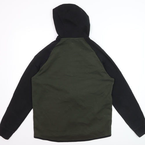 H&M Men's Green Hooded Full Zip Sport Jacket Size M