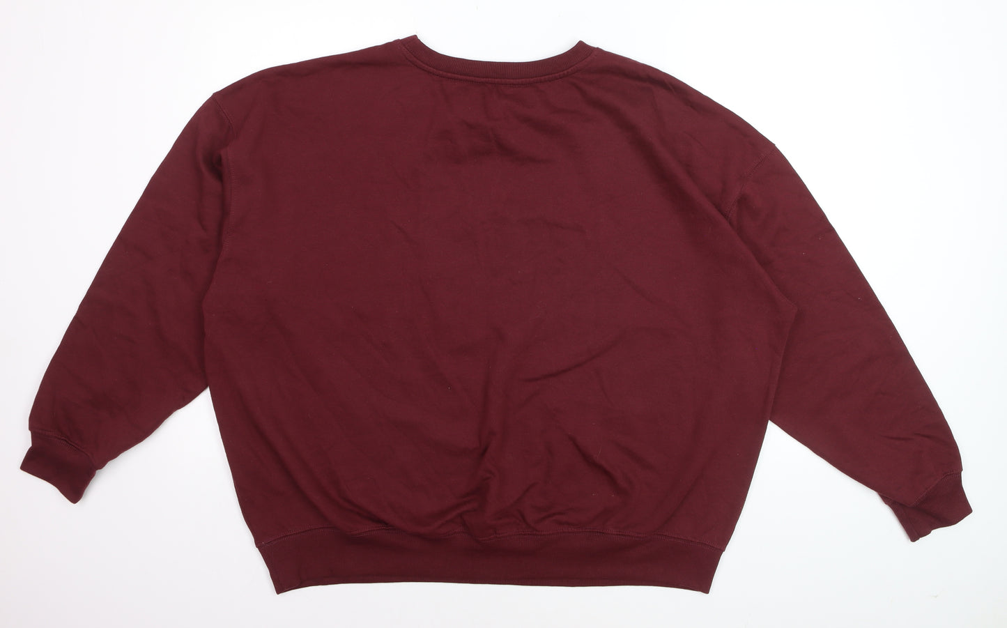 New Look Mens Red XL Pullover Sweatshirt Le Club Sportif Crew Neck