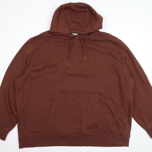 Next Men’s Brown 4XL Pullover Hoodie Sweatshirt Fleece