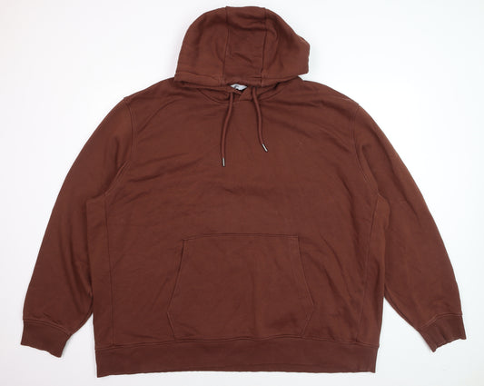 Next Men’s Brown 4XL Pullover Hoodie Sweatshirt Fleece