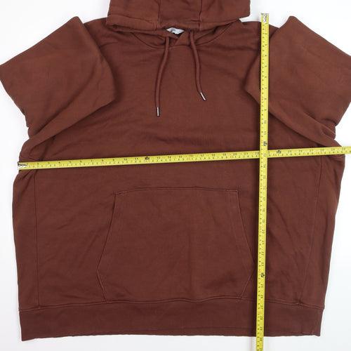 Next Men’s Brown 4XL Pullover Hoodie Sweatshirt Fleece