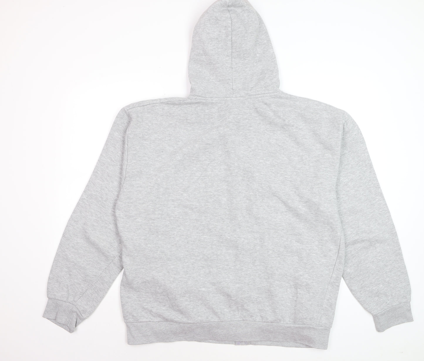 Leeds Rhinos Mens Grey XL Full Zip Hoodie Sweatshirt