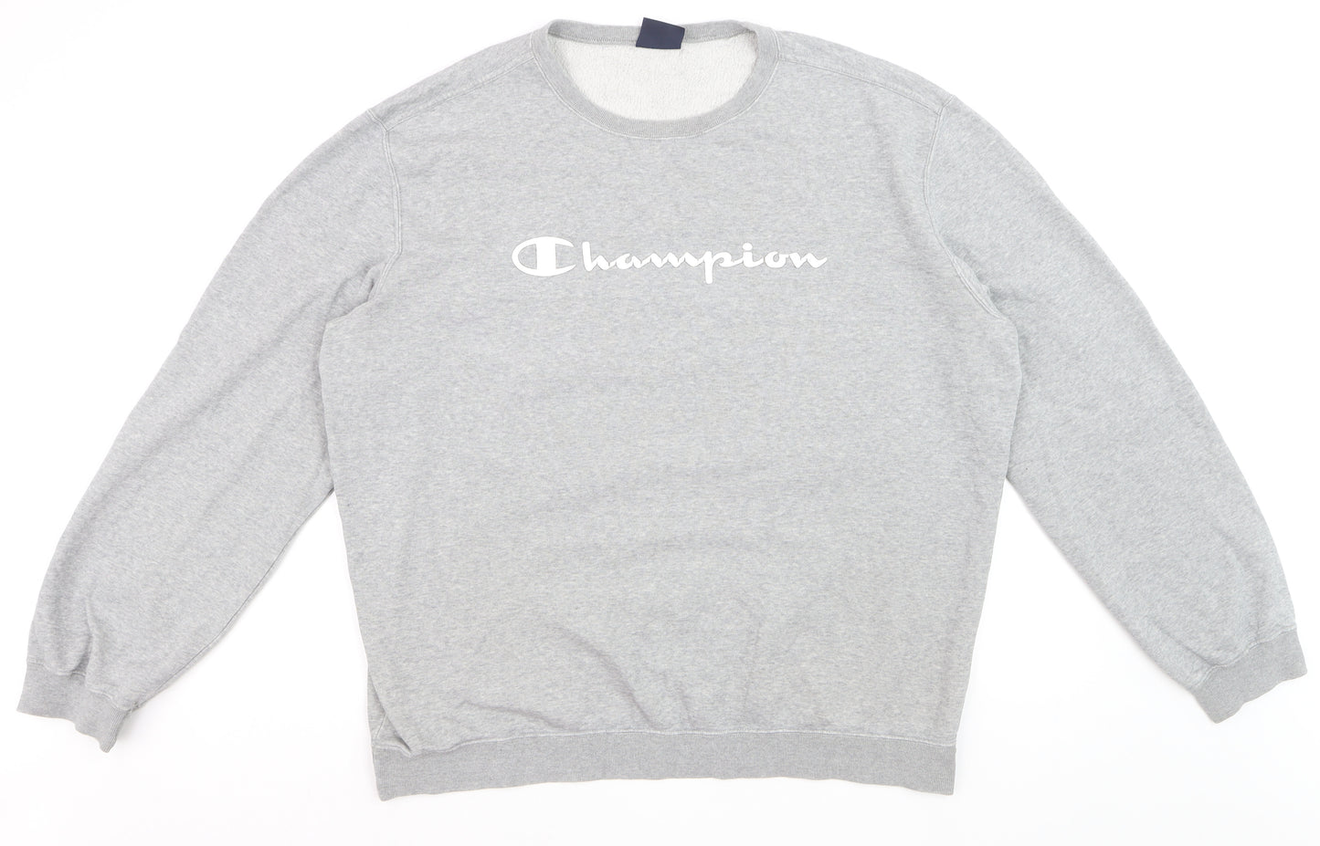 Champion Men's Grey 2XL Crew Neck Pullover Sweatshirt