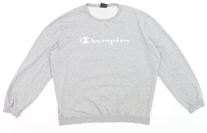 Champion Men's Grey 2XL Crew Neck Pullover Sweatshirt