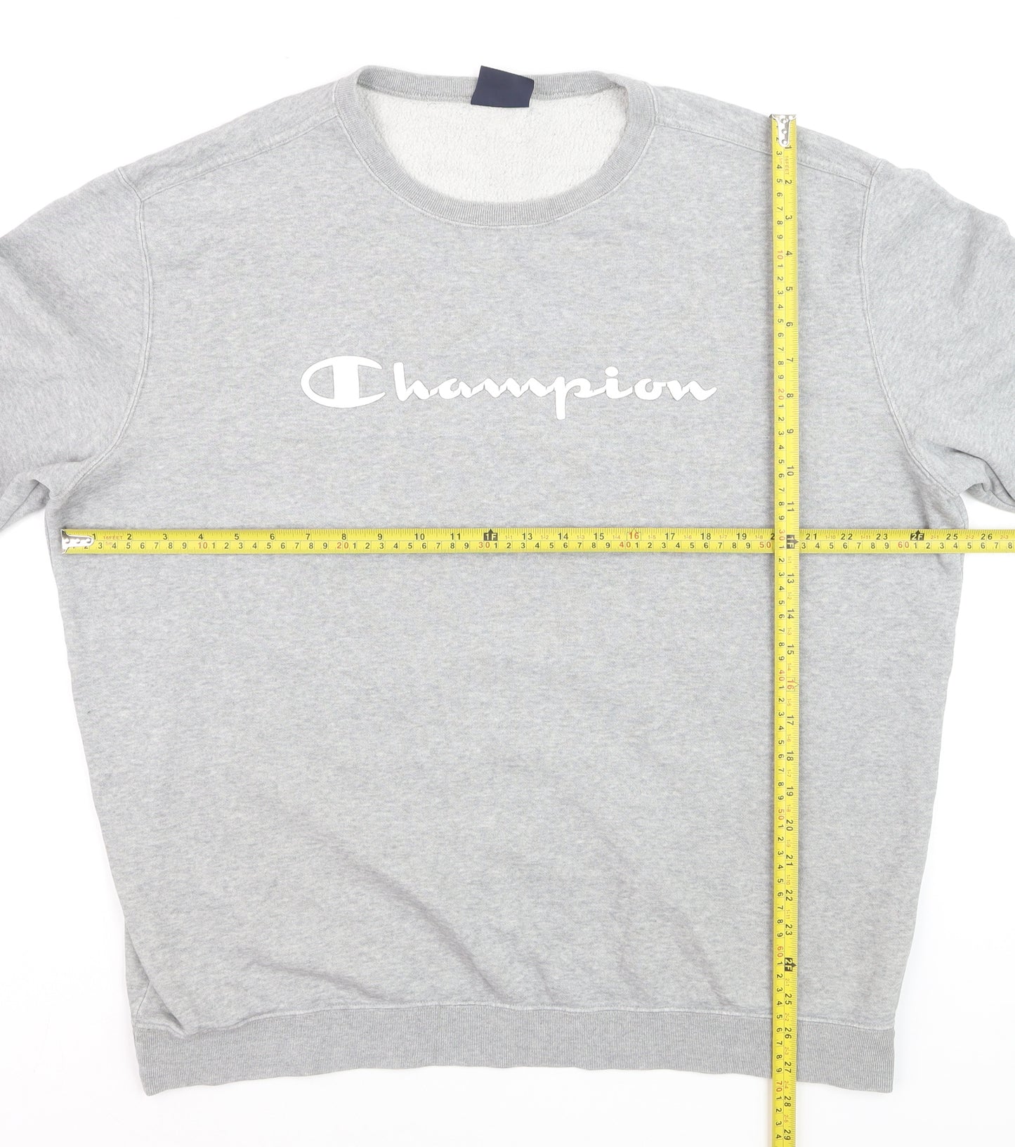 Champion Men's Grey 2XL Crew Neck Pullover Sweatshirt