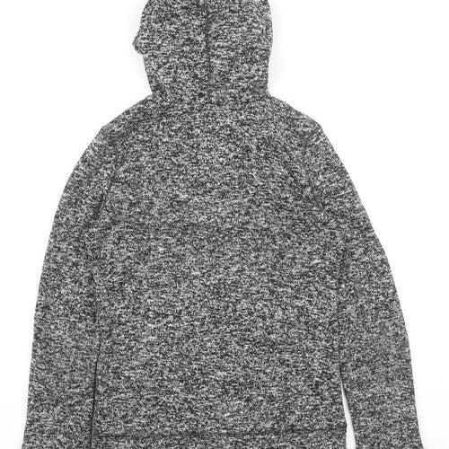 Next Women Grey Size 6 Hooded Knit Full Zip Activewear Jacket