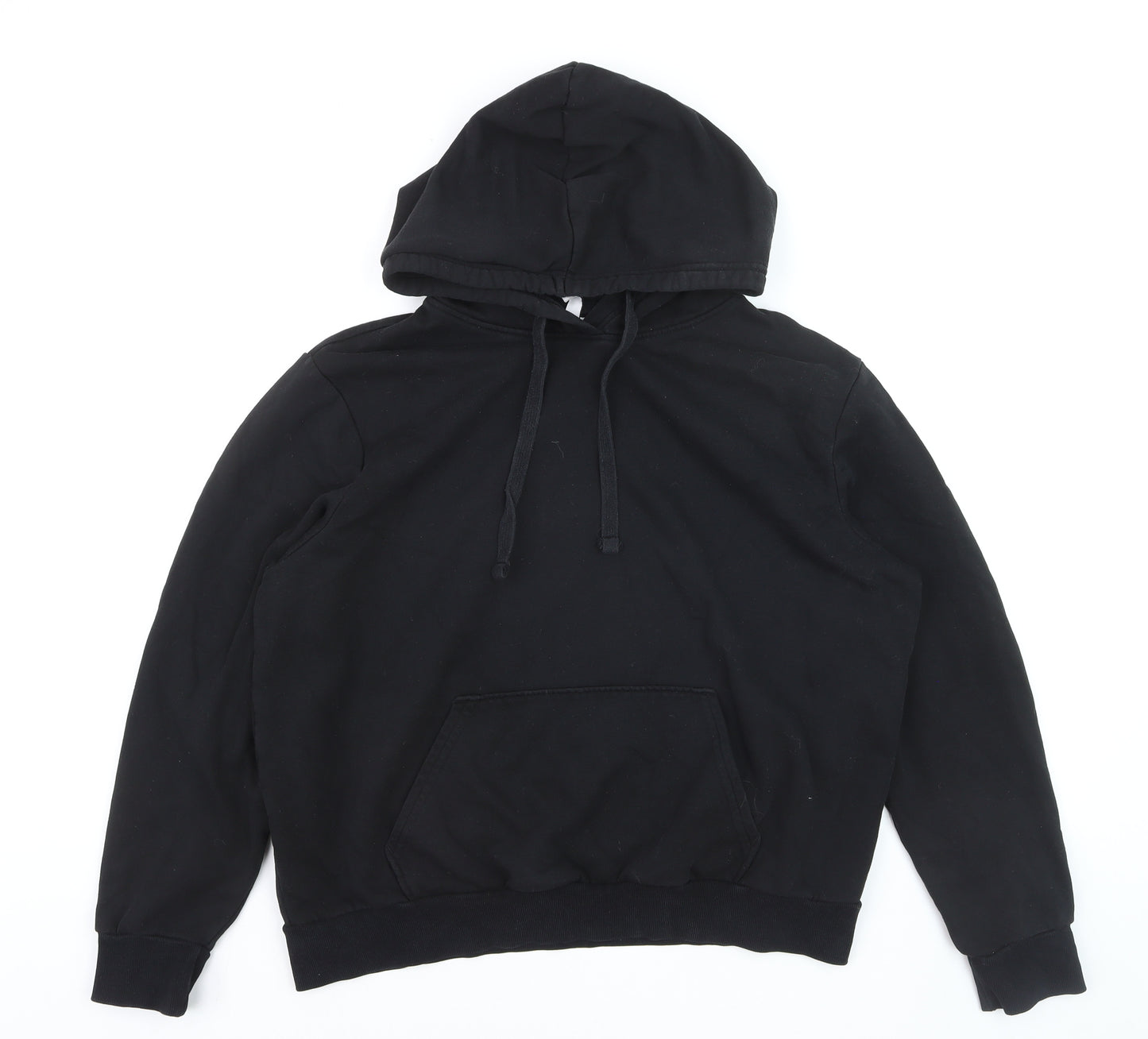 DIVIDED Men’s Black Pullover Hoodie L Fleece Cotton Blend