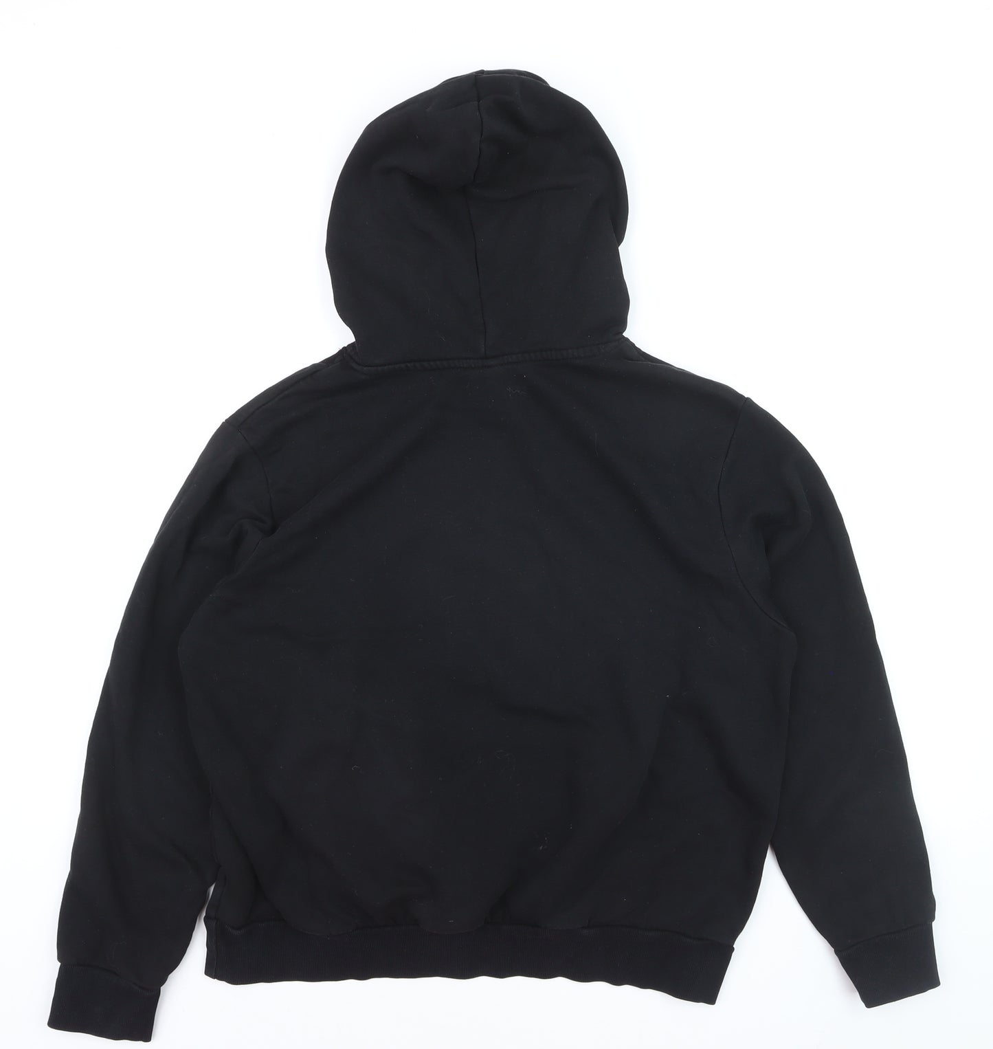 DIVIDED Men’s Black Pullover Hoodie L Fleece Cotton Blend