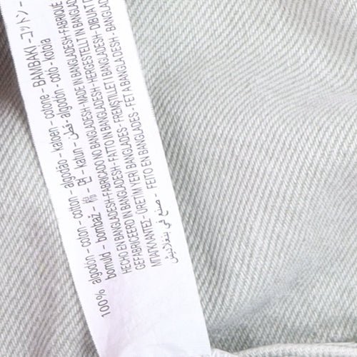 Zara Women Green Cotton Twill Button-Up Casual Jacket M