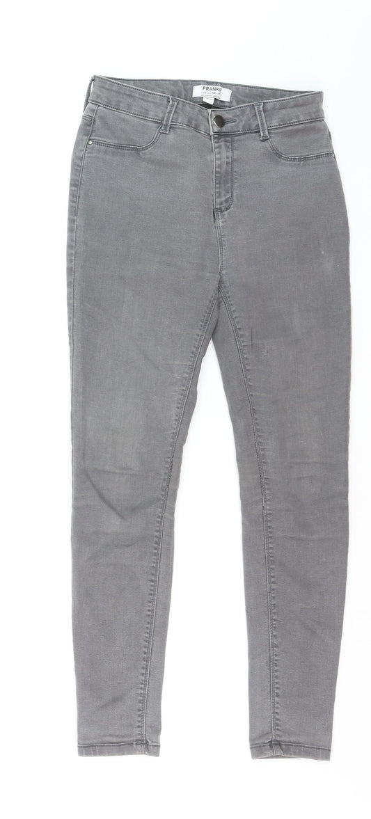 Dorothy Perkins FRANKIE Women's Grey Size 10 Skinny Jeans