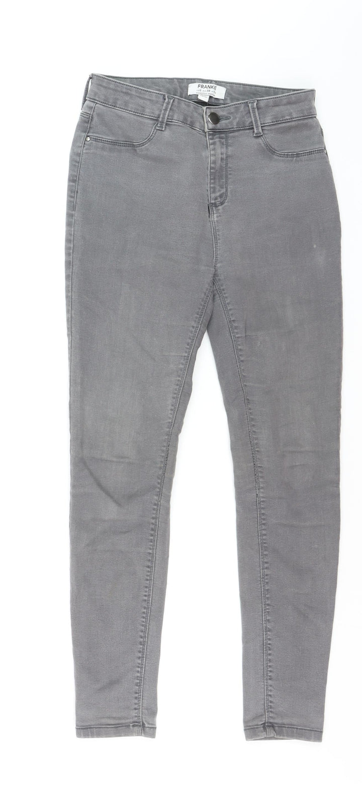 Dorothy Perkins FRANKIE Women's Grey Size 10 Skinny Jeans