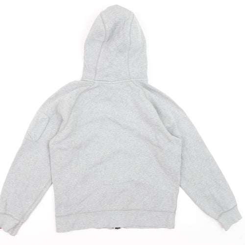 Nike Men's Grey Full Zip Hoodie Small Fleece Sweatshirt