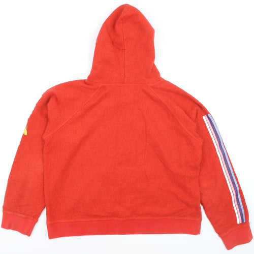 Faherty Boys Red Pullover Hoodie XL Cotton Blend Kangaroo Pocket