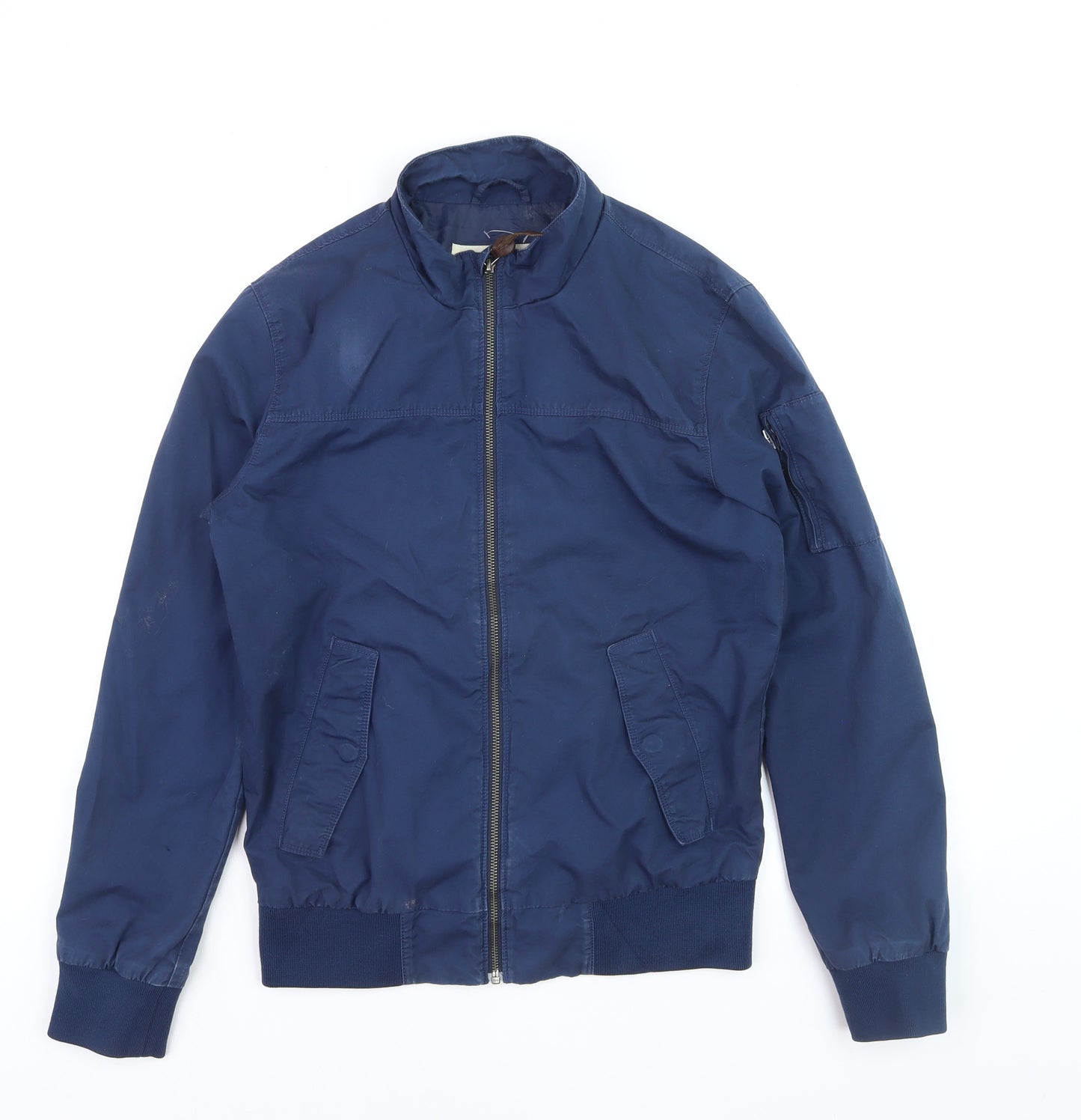 Levi's Men's Blue Cotton Bomber Jacket Size S Casual Zip-Up