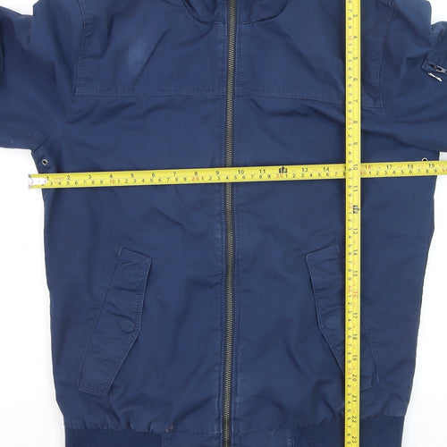Levi's Men's Blue Cotton Bomber Jacket Size S Casual Zip-Up