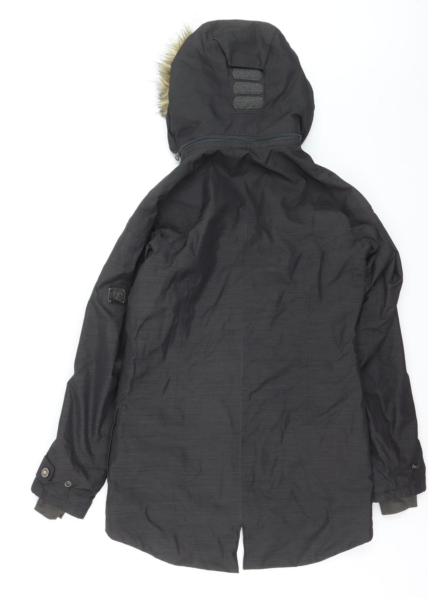 Helly Hansen Mens Black Parka Coat S Waterproof Hooded Winter Jacket