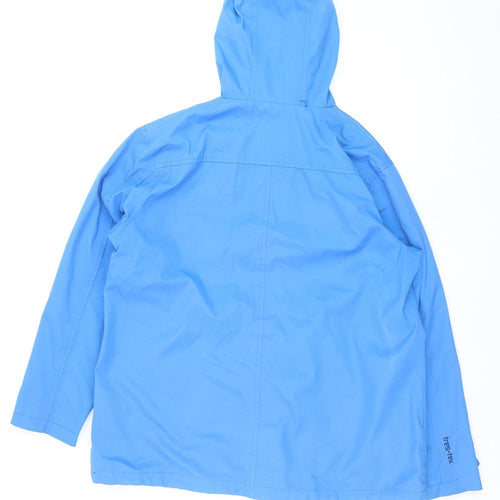 Trespass Womens Blue Waterproof Hooded Rain Jacket Size XL