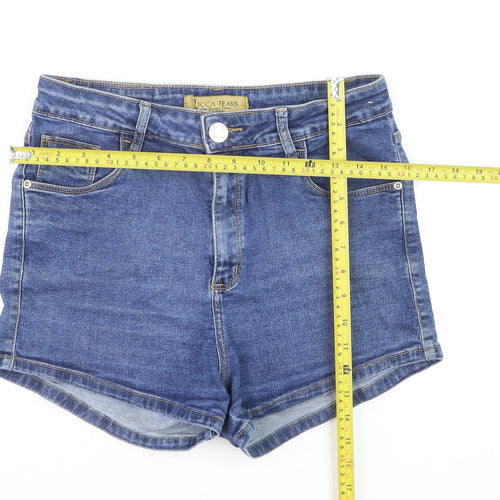 Ricca Jeans Women's Blue Denim High Rise Shorts Size 16