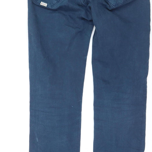 Salsa Life Men's Blue Slim Straight Jeans W30 L34