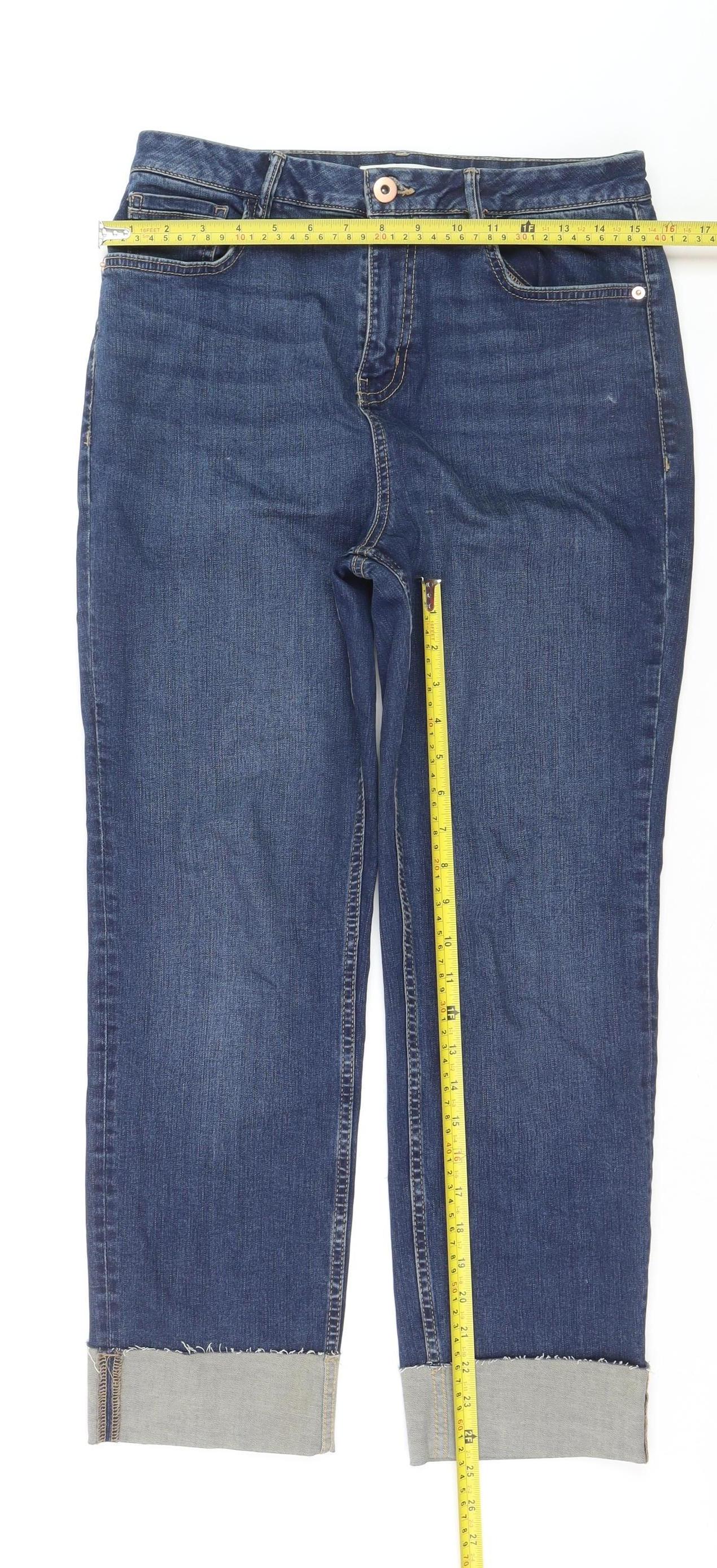 Marks and Spencer Women’s Blue Slim Cropped Jeans Size 12