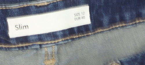 Marks and Spencer Women’s Blue Slim Cropped Jeans Size 12