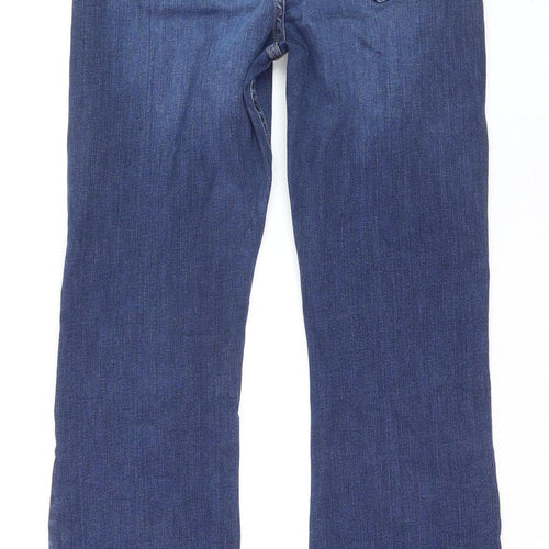 Marks and Spencer Women's Blue Bootcut Regular Fit Jeans Size 10