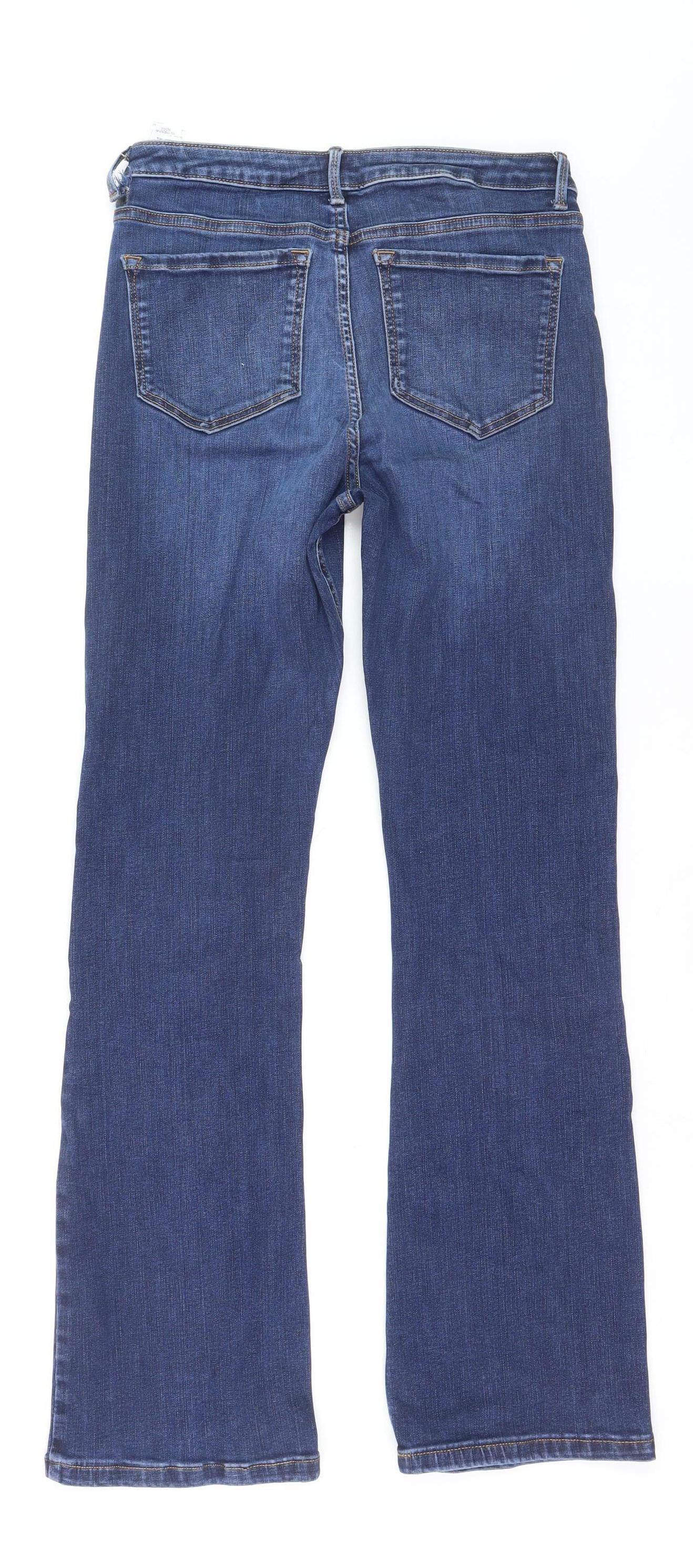 Marks and Spencer Women's Blue Bootcut Regular Fit Jeans Size 10