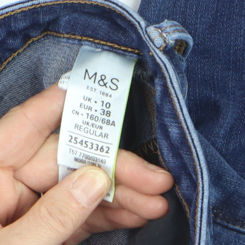 Marks and Spencer Women's Blue Bootcut Regular Fit Jeans Size 10