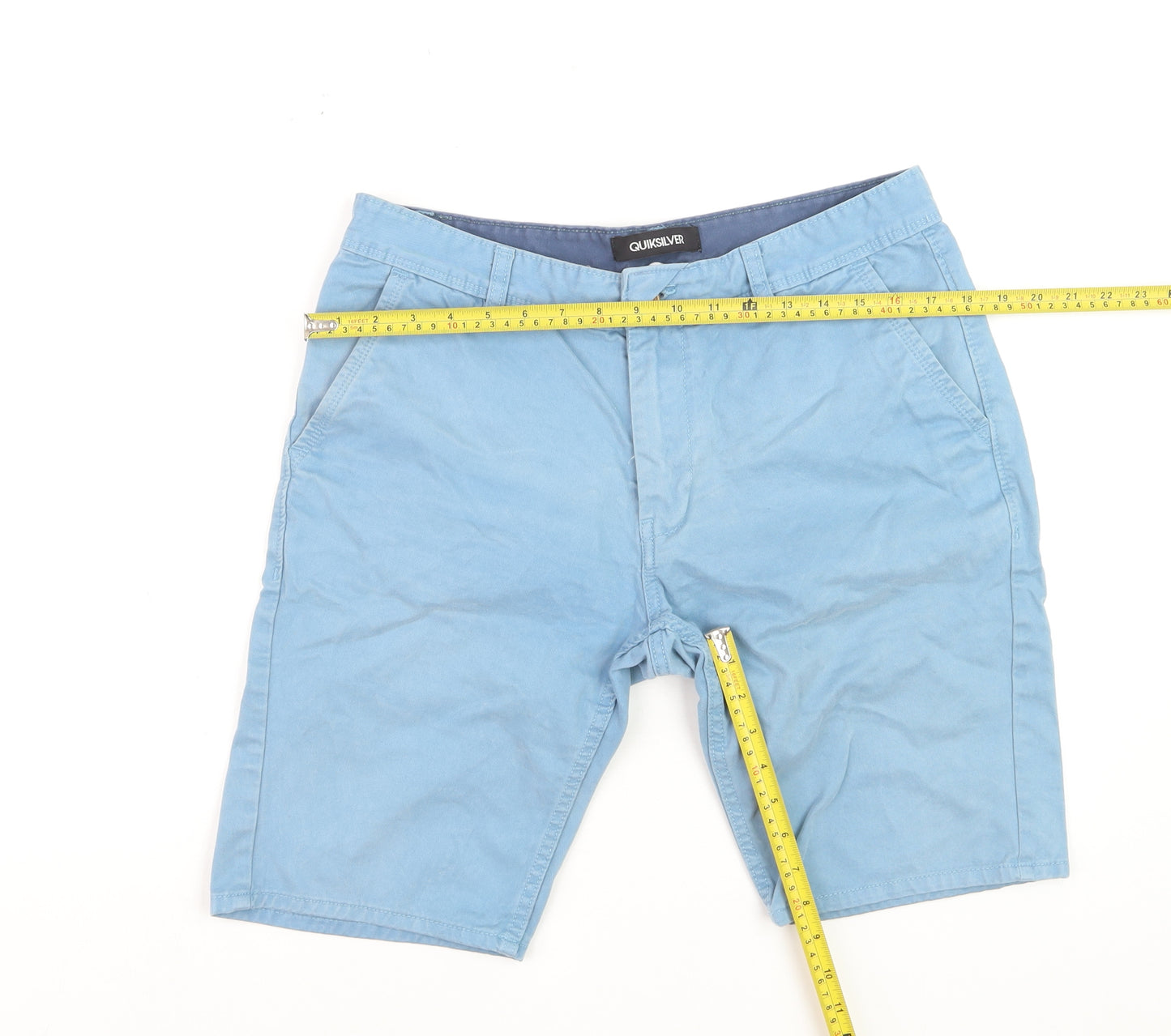 Quiksilver Men's Blue Chino Shorts Size 32 Regular Fit