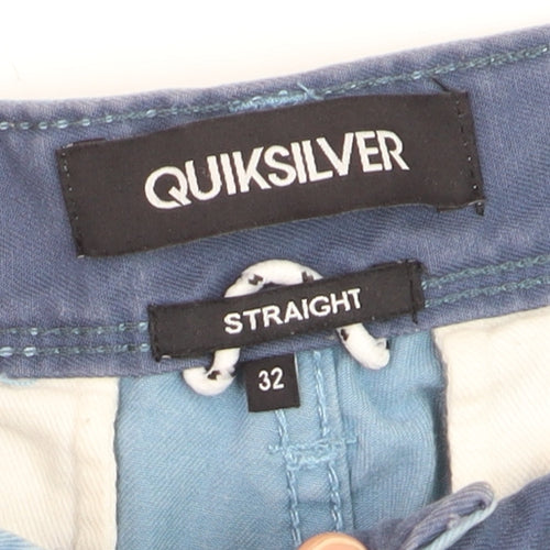 Quiksilver Men's Blue Chino Shorts Size 32 Regular Fit