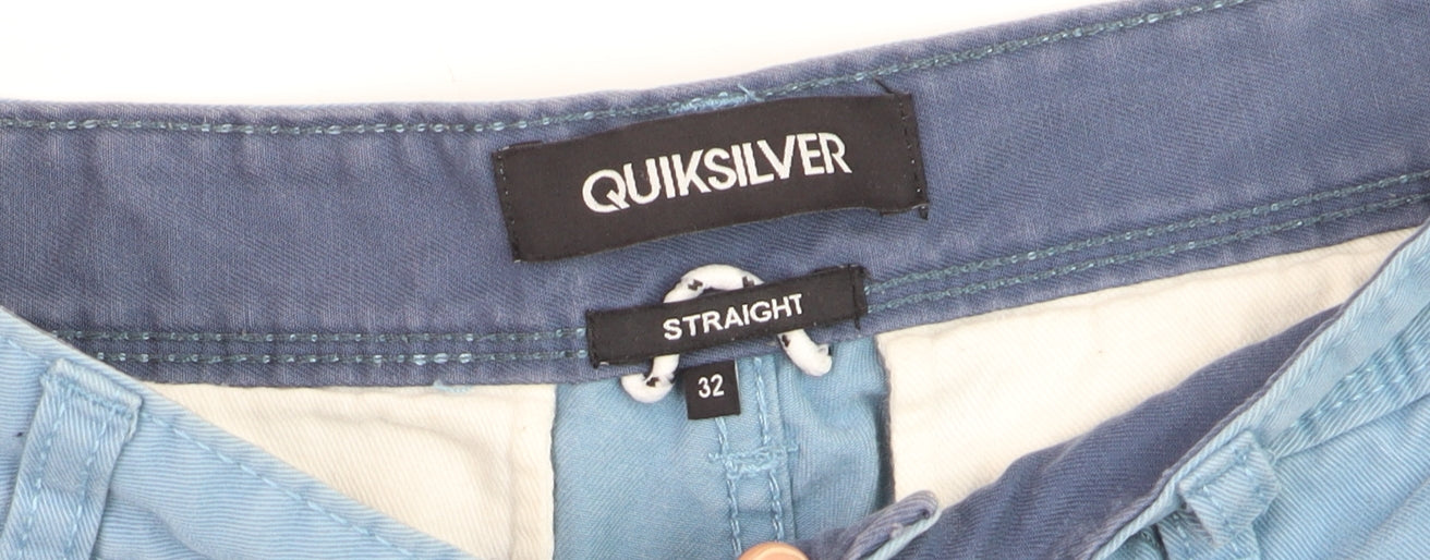 Quiksilver Men's Blue Chino Shorts Size 32 Regular Fit