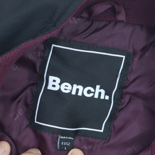 Bench Men’s Brown Fleece 1/4 Zip Activewear Jacket L