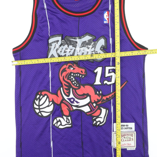 Mitchell & Ness Men’s Purple Raptors 15 Vince Carter Basketball Jersey M