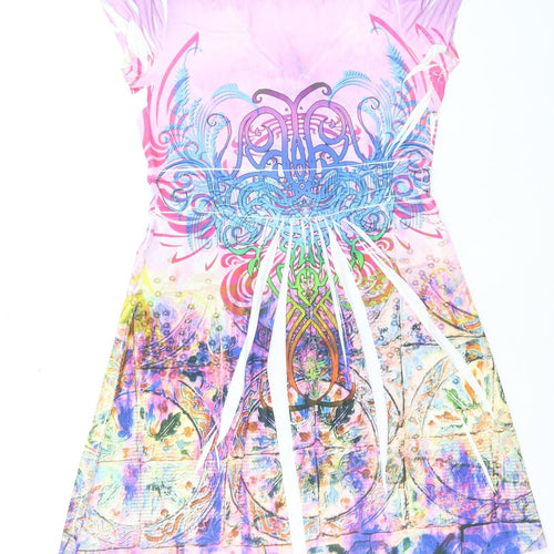 Ellea Paris Women’s Multicoloured A-Line Knee Length Dress M