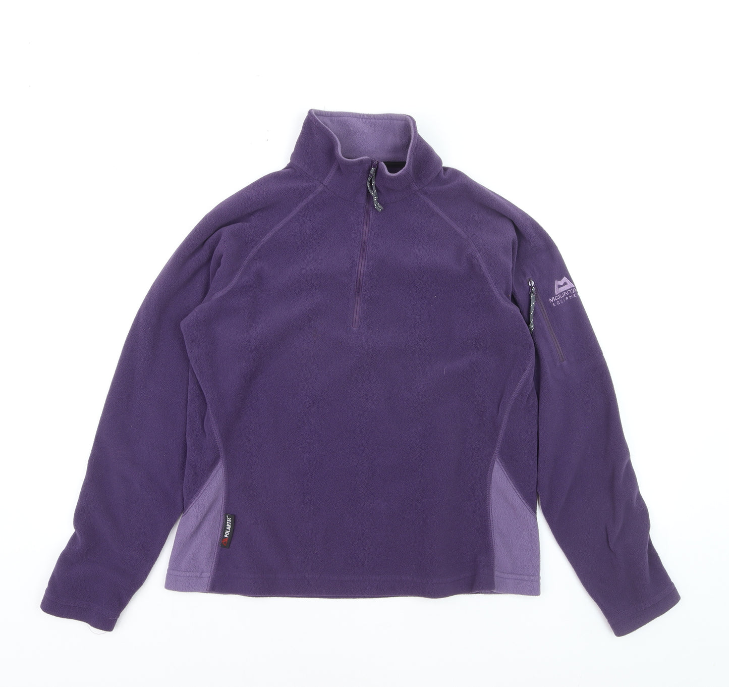 Mountain Equipment Womens Purple 1/2 Zip Fleece Sweatshirt Size 12 M