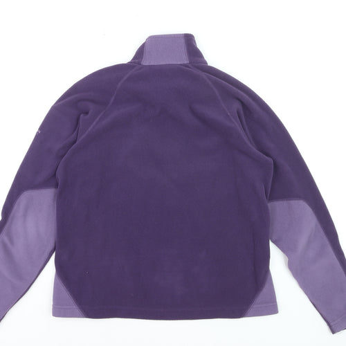 Mountain Equipment Womens Purple 1/2 Zip Fleece Sweatshirt Size 12 M