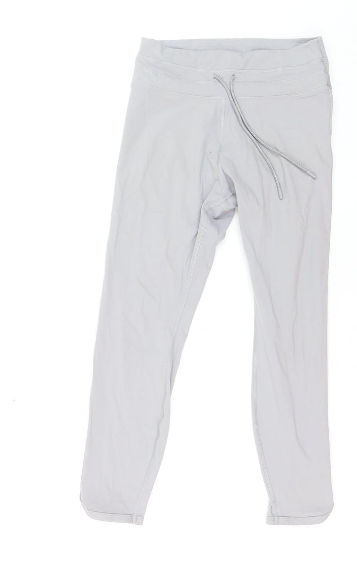 Lorna Jane Womens Grey Slim Fit Active Leggings Size M