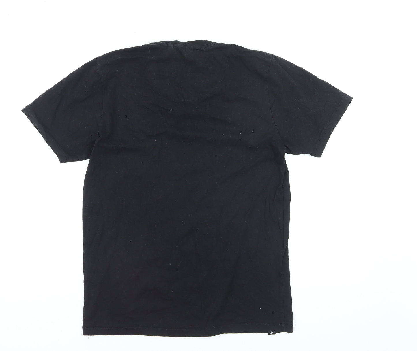 Diesel Men's Black V-Neck Cotton T-Shirt Size L