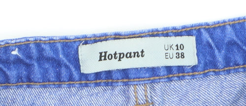 New Look Women's Blue Denim Hot Pants Shorts UK 10