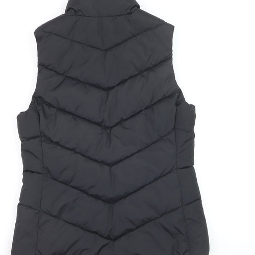 Gap Women's Black XS Puffer Waistcoat Quilted Sleeveless Vest