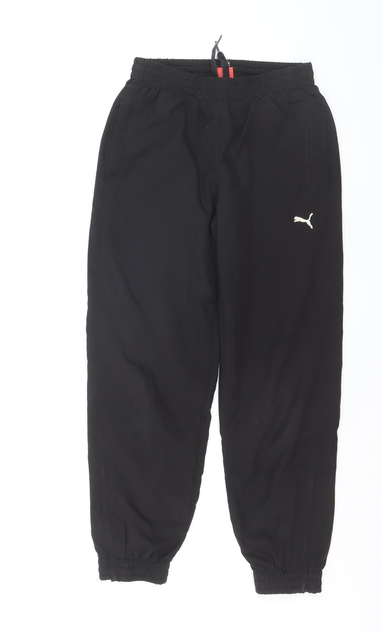 Puma Boys Black 10 Years Jogger Trousers Lightweight Elastic Waist