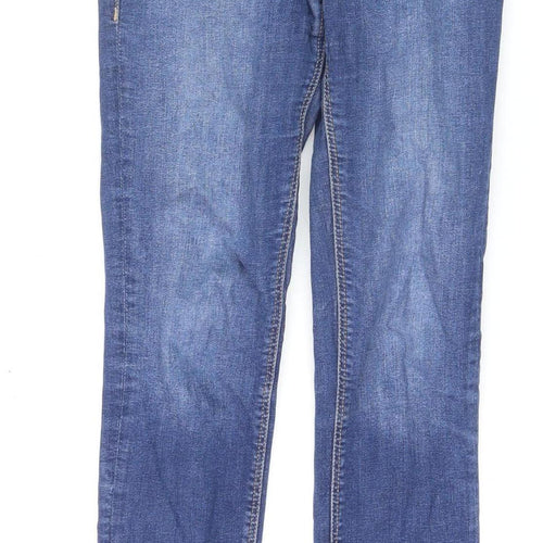 Mango Women’s Blue Skinny Mid-Rise Denim Jeans Size 8