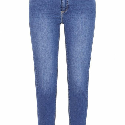 Mango Women’s Blue Skinny Mid-Rise Denim Jeans Size 8