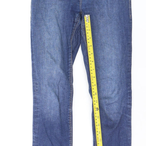 Mango Women’s Blue Skinny Mid-Rise Denim Jeans Size 8