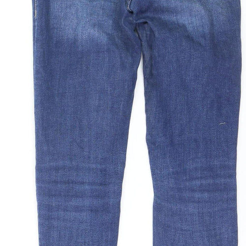 Mango Women’s Blue Skinny Mid-Rise Denim Jeans Size 8