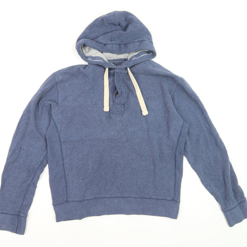 Fat Face Men's Blue Pullover Hoodie Size S Cotton Blend