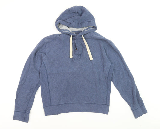 Fat Face Men's Blue Pullover Hoodie Size S Cotton Blend